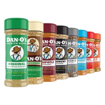 Dan-Os 8 Pack Seasoning Set - Original, Spicy, Chipotle More