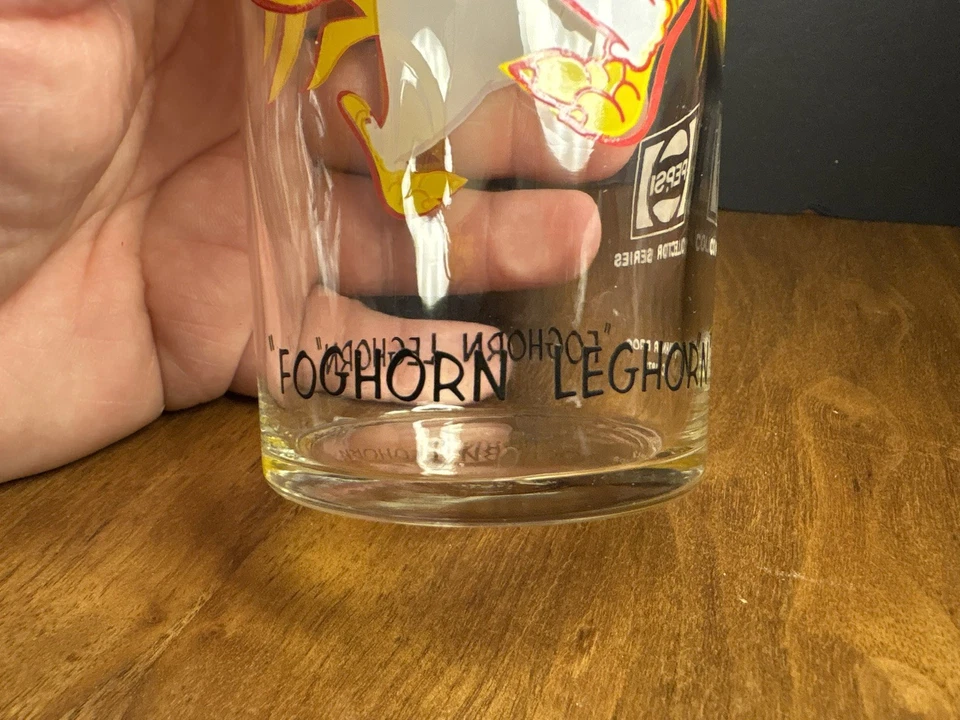 Vintage 1973 Looney Tunes Foghorn Leghorn Collector Series PEPSI Glass - Image 3 of 4