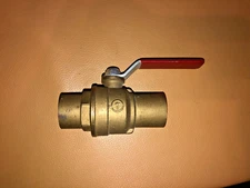 MUELLER INDUSTRIES B&K 1" SWEAT SOLDER BALL VALVE 150 WSP 600 WOG