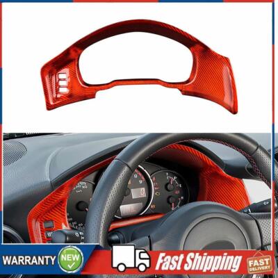 Red Speed Indicator HARD READ Carbon Fiber Cover For Subaru BRZ Toyota 86 12-21