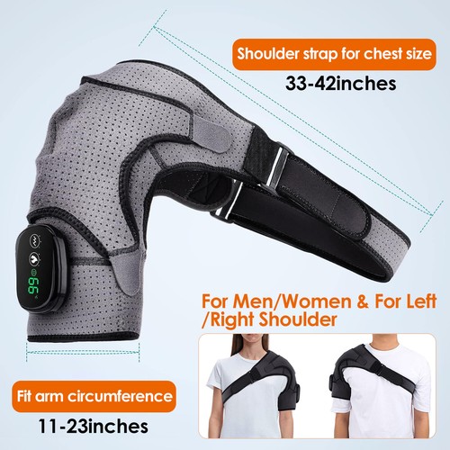 Shoulder Heating Pad Cordless Heated Shoulder Wrap Massager Shoulder Pain Relife - Picture 7 of 13