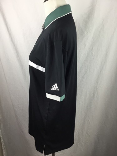 Adidas ClimaCool Ultimate 365 Black Green Golf Polo Shirt Mens Small S DAMAGED - Picture 7 of 11