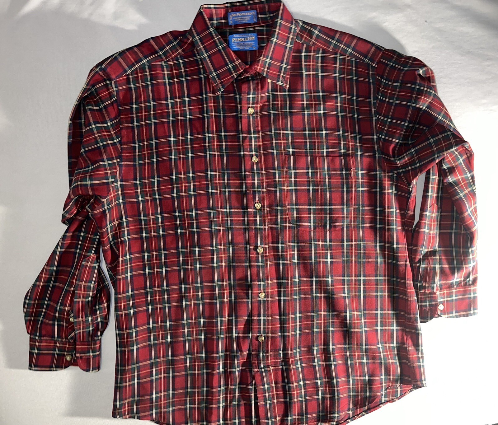 Pendleton Virgin Wool Shirt Button Long Sleeve Fl… - image 8
