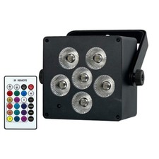 RGBWA UV Rechargeable Battery 6LEDs Par Light DMX512,Master-slave,Auto,Remote