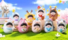 Airtoy Dudu Birthday Party Series Blind Box Full Set 8 Authentic Figure HOT