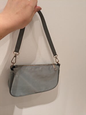 Zara Powder Blue Small Streetwear Shoulder Shiny Bag