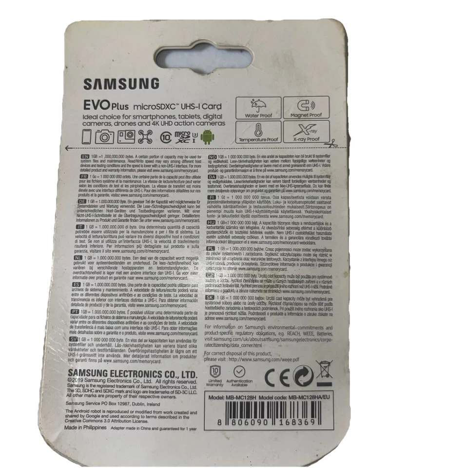 Samsung Evo Plus 128gb SD card - Image 2 of 2