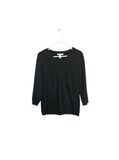 Women's Banana Republic Lace Sweater Black Medium 30 wool