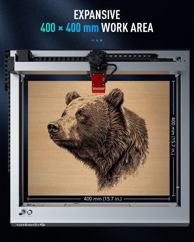 OMTech Light B10 10W Laser Engraver Higher Accuracy Laser Engraving