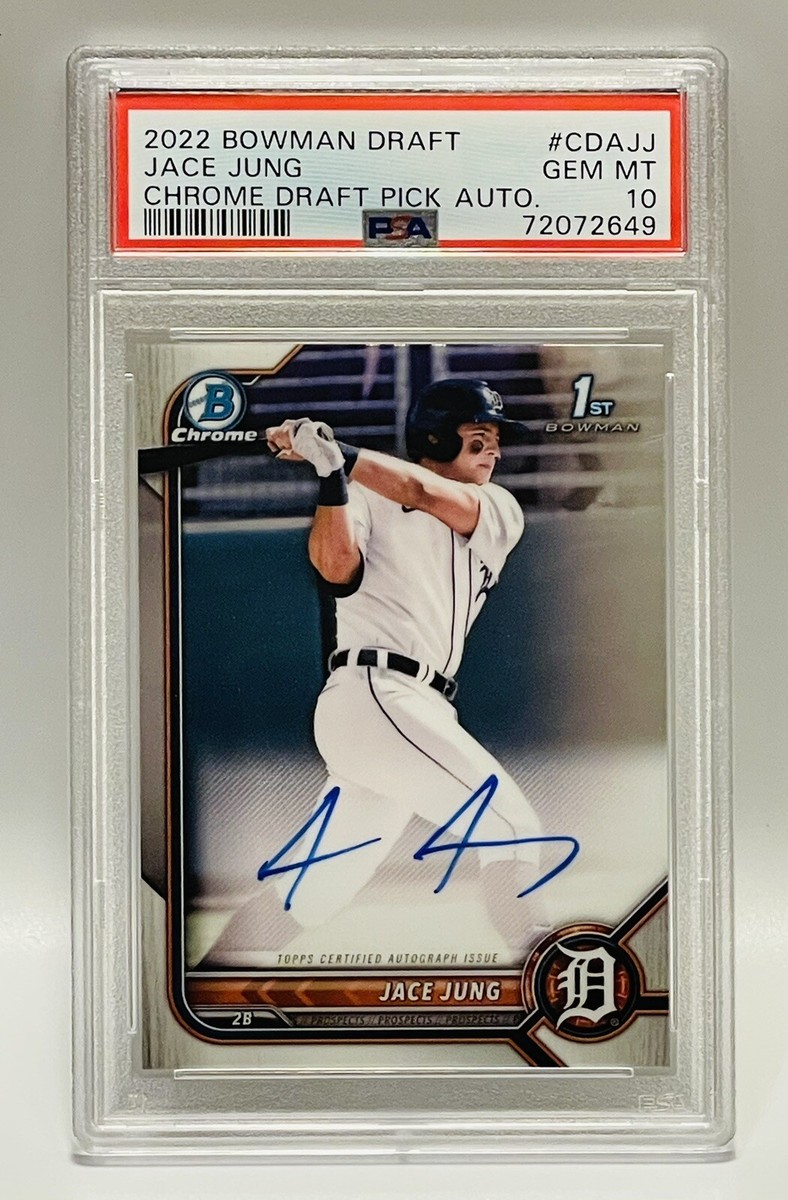 Josh Jung bowman 1st 25枚限定　PSA10 PSA 10 JOSH JUNG 1st 2019 Bowman Chrome Draft Rangers Rookie
