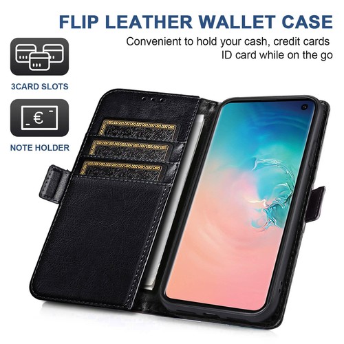 For Samsung Galaxy S10E S10 Plus Wallet Magnetic Case Leather Cover / Accessory - Picture 14 of 24