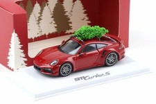 1:43 Minichamps Porsche 911 992 Turbo S Christmas 2024 Carmine Red WAP Dealer