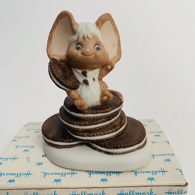 Hallmark Mouse With Chocolate Cookie Porcelain Figurine Vintage 1984 GCG1050 eBay