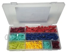 SPADE TERMINALS 240 PCS T-TAP ELECTRICAL WIRE CONNECTOR ASSORTMENT KIT 120 PAIRS