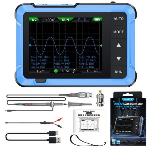 DSO510 10MHz Handheld Digital Oscillator 48MS/s Sampling Rate Signal