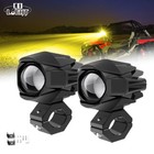 Pair 120W Motorcycle Headlight Fog Lights Led Auxiliary Driving Light Spotlight
