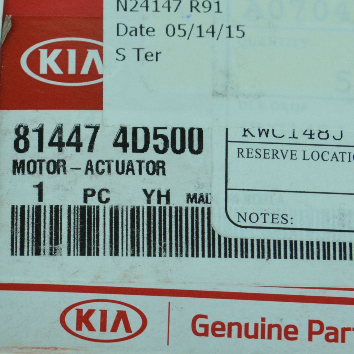 OEM 814474D500 Sliding Door Lock Actuator Motor LH or RH Rear for Kia