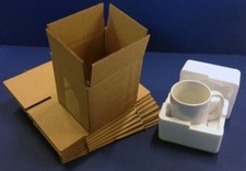 POLYSTYRENE FOAM MUG BOXES PACKS + SINGLE WALL OUTER BOX