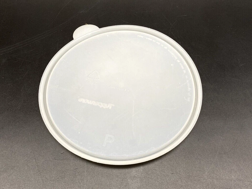 Clear Sheer TUPPERWARE 6-3/8 Replacement Lid Seal 2577 for 2527 Plate 6-1/2 Bowl - Image 2 of 2