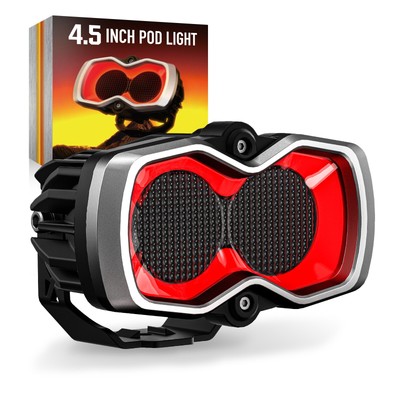 NOVSIGHT Halo Series 4.5 Inch LED Pod Offroad Brake and Back Up Reversing Light