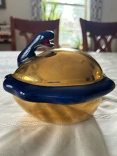 1983 Niki de Saint Phalle Porcelain Egg Perfumed Powder Container (empty)