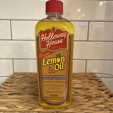 Holloway House Lemon Oil with Sun Guard for Fine Wood 16-ounce Bottle