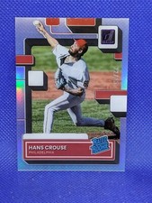 2022 Panini Chronicles Clearly Donruss Hans Crouse #69 Rookie RC PURPLE *22/25*
