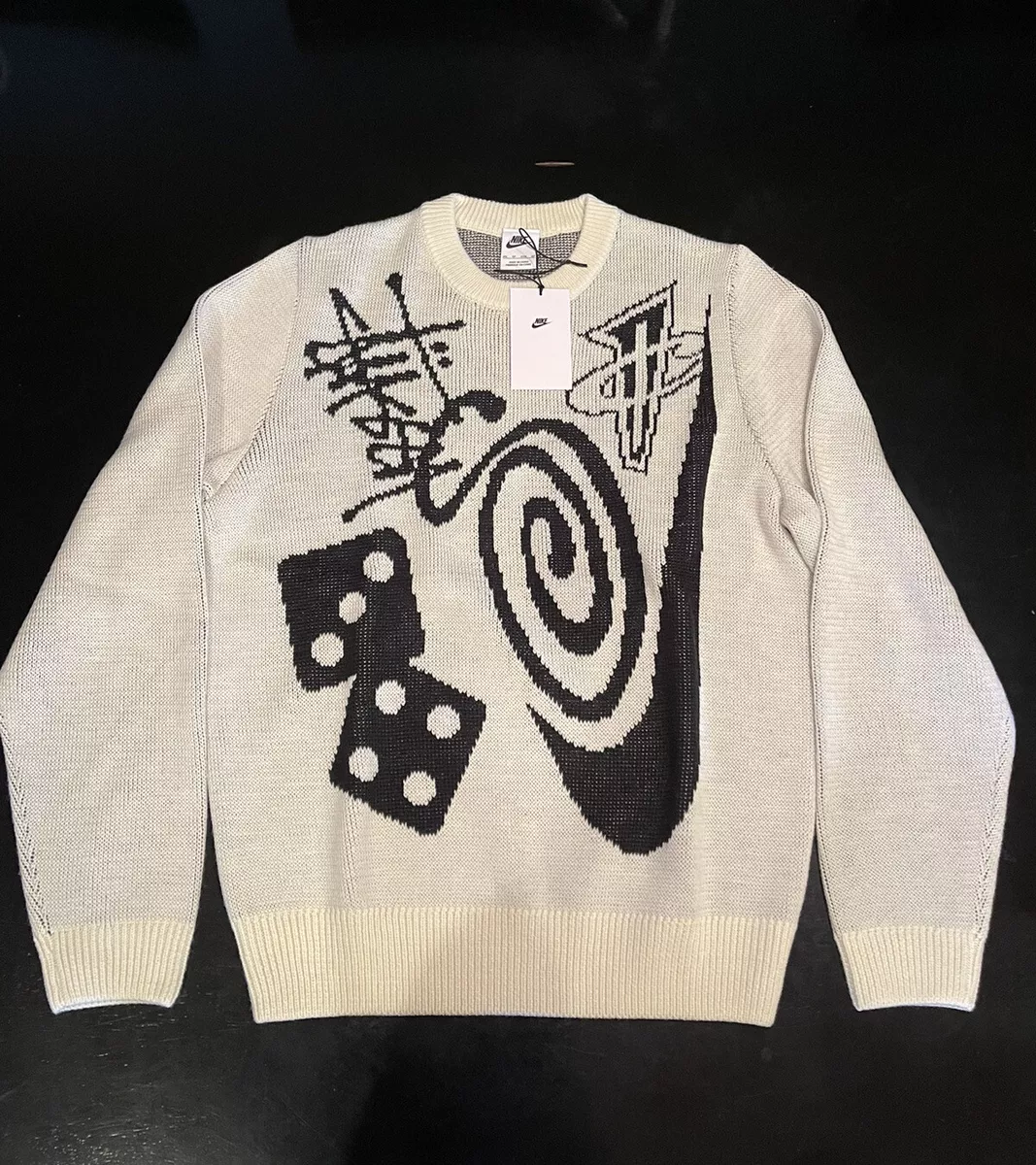 Stussy x Nike Icon Knit Sweater Size XS Extra Small DR2893-238 | eBay