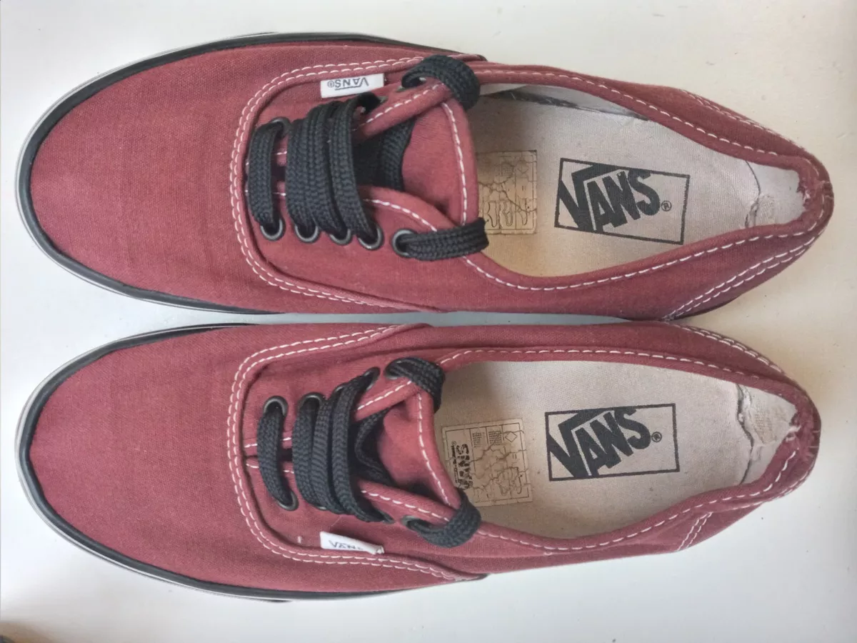 Burgundy top vans uk