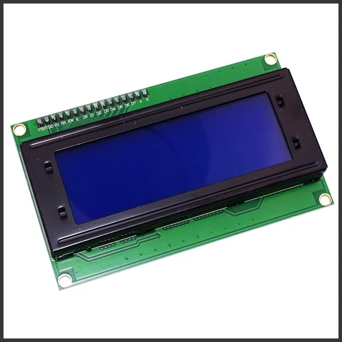 LCD2004 + Controller Display VERLÖTET BLAU I2C Modul für Arduino Raspberry Pi