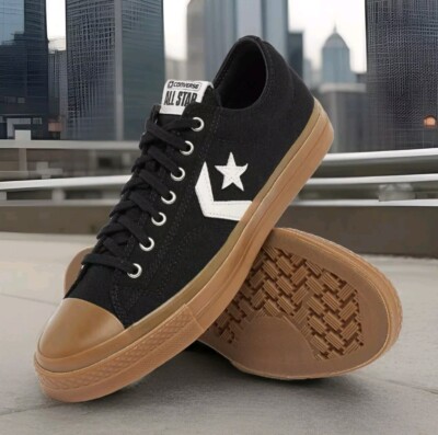 NEW Men's (CHOOSE SZ)  CONVERSE Star Player 76 Low Top A08847C BLACK / WHITE