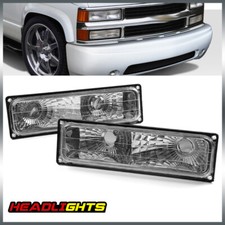Fit For 94-98 Silverado Pickup Bumper Parking Lights Turn Signal Lamps Pair Fit For 94-98 Silverado Pickup Bumper Parking Lights Turn Signal Lamps Pair