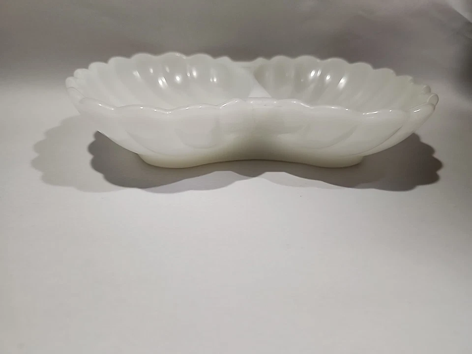 Jabonera Avon Milk Glass Open Seashell, doble cara retro de colección años 70  Foto 4 de 4