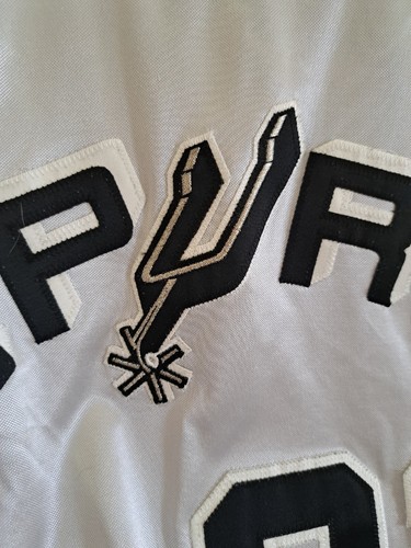 Authentic Nike Tim Duncan #21 San Antonio Spurs SILVER NBA Basketball Jersey 52 - Picture 3 of 13