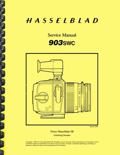 Hasselblad 903SWC Camera REPAIR SERVICE MANUAL
