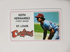 KEITH HERNANDEZ 1981 PERMA-GRAPHICS SUPER STAR #8 ST. LOUIS CARDINALS