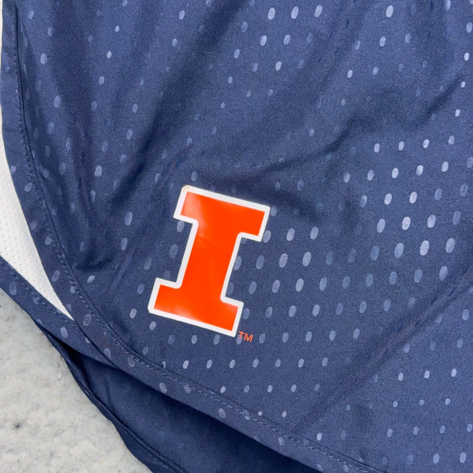 Pantalones Cortos para Correr Universidad de Illinois Para Mujer Pequeños Azul Nike Correr Gimnasio Drifit Foto 4 de 4