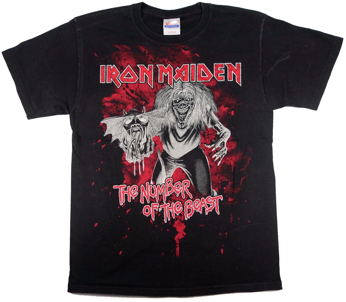 IRON MAIDEN Number Of The Beast vintage t shirt Hanes heavyweight Medium