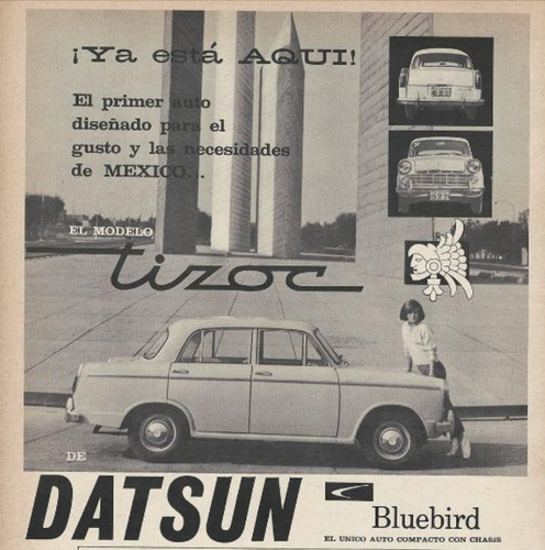 Coche clásico japones Datsun Bluebird Tizoc 410 / Año 1964 (Escala 1/24) Nissan - Imagen 10 de 13
