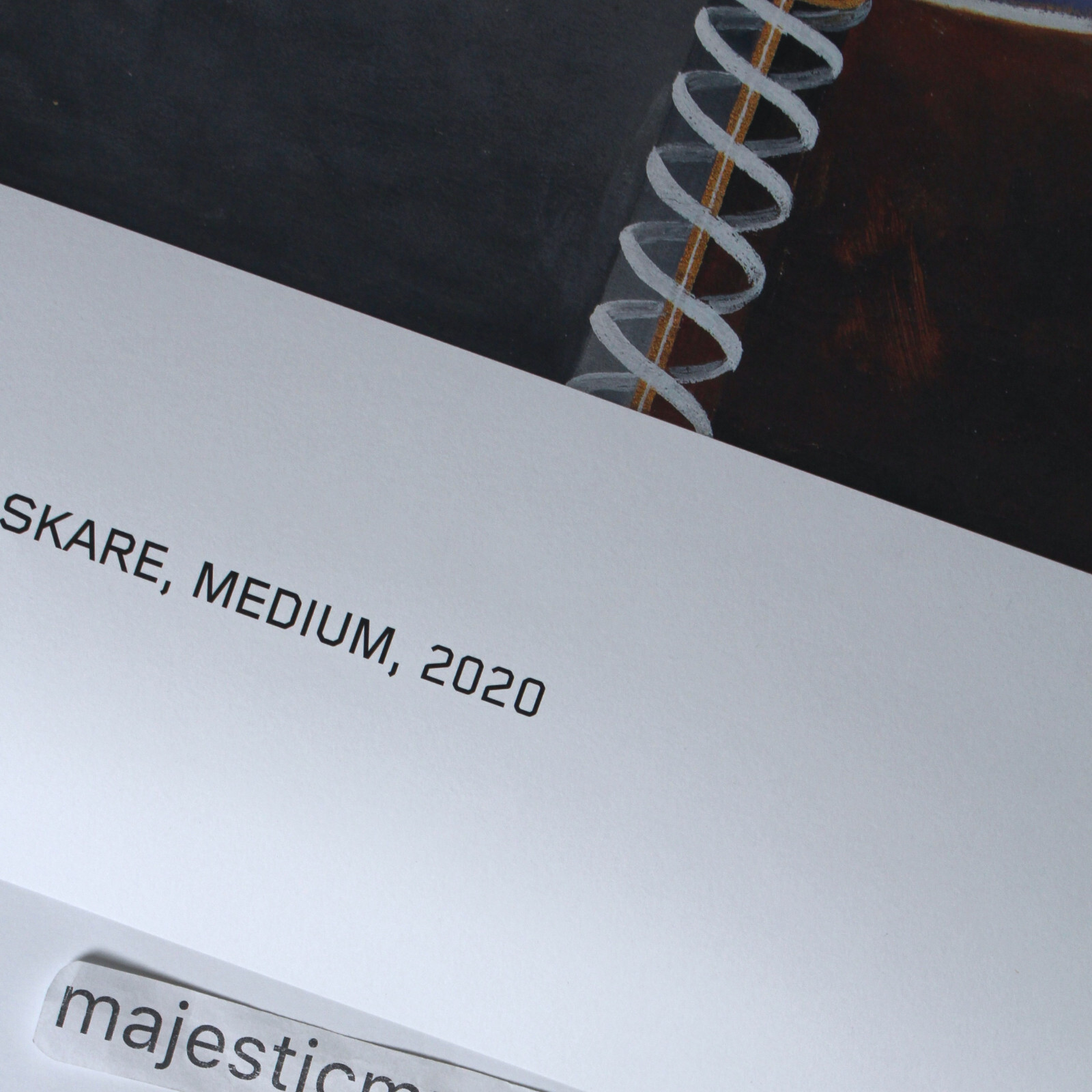 HILMA AF KLINT HEART ENTWIND ORIGINAL 2020 EXHIBITION POSTER LARGE