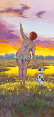Duane Bryers : Sunset :  Archival Quality Art Print 13''X19''