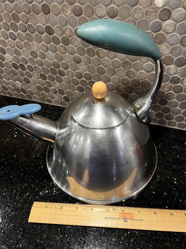 ALESSI Vintage Teapot Kettle 3 Qt by Michael Graves Target Stainless Steel - Picture 5 of 13