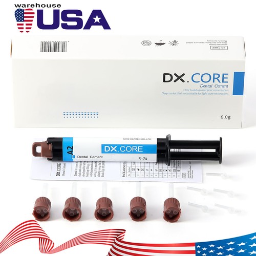 USPS Dental Dual Cure Flowable Composite Resin Core Build Up Shade A2 8g USA - Picture 6 of 7