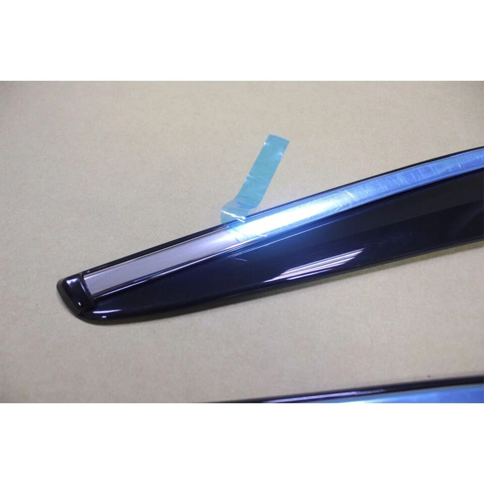 Add-on Window Visor Shade Rain Guard + Chrome Strip FOR Toyota Camry Asia 12-16 Foto 4 de 4