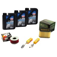 Set ÖL 3L FüR Yamaha XS 400 Dohc 1982-84 Wartung Luftfilter ÖLfilter ZüNdkerzen
