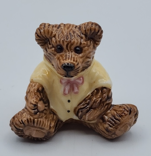 Boyds Bearware Pottery Trinket Box Momma Bear on Suitcase Travel Trunk with Baby - Picture 11 of 16