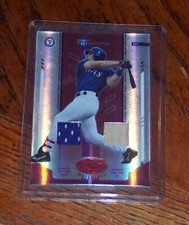 2004 LEAF CERTIFIED MATERIALS MARK TEIXEIRA #134 MIRROR RED DUAL RELIC 001/250