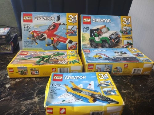 LEGO Lot Creator 3-in-1 31047 Propeller Plane 31058 31045 31037 31042 Lot Of 5