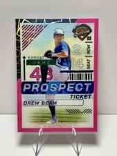 DREW BEAM 2024 Panini Prospect Edition Ticket Pink Velocity Rc #/79 KC Royals