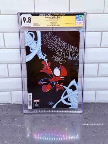 Amazing Spider-Man #1 (2022) CGCxJSA 9.8 Signed By Skottie Young